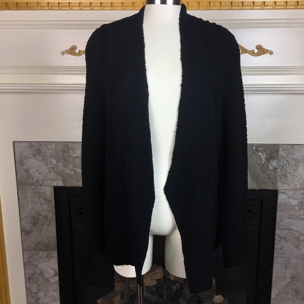 EILEEN FISHER S Silk Sheen Jacquard Drape Jacket